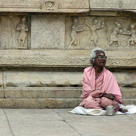 outside the temple: outside the temple