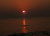 SUNRISE by DEBA2164.  Tags: Daman and Diu, Diu, Sunrises.