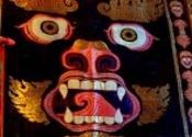 Ladakh by reachapk.  Tags: Jammu and Kashmir, Ladakh, thangka (bright coloured paintings on cloth).