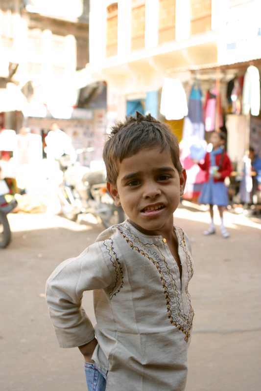 Boy playing in Pushkar Boy playing in Pushkar