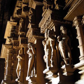 Lakshmana Temple - Wall of the inner sanctum: Lakshmana Temple - Wall of the inner sanctum