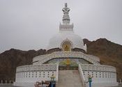 Ladakh by reachapk.  Tags: Jammu and Kashmir, Ladakh, shanti stupa.