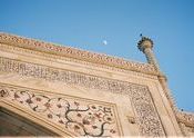 Taj Mahal and moon by karuna.  Tags: Uttar Pradesh, Agra, Taj Mahal, Temples and Monuments, moon.