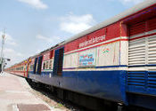 22475/22476 Bikaner- Coimbatore weekly AC superfast express, by Desertphotographer.  Tags: Rajasthan, Tamil Nadu, Coimbatore, Bikaner.