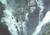 Dudh Sagar waterfall by Midnite Toker.  Tags: Goa, Landscapes.