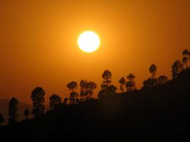 Sunset near my village in Uttaranchal