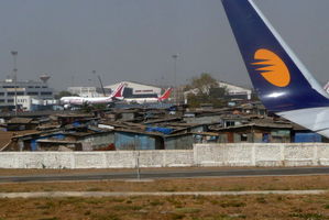 Mumbai Airport Slum