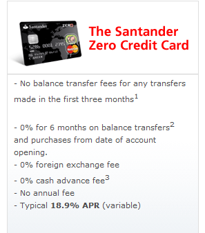 santander zero foreign exchange rate