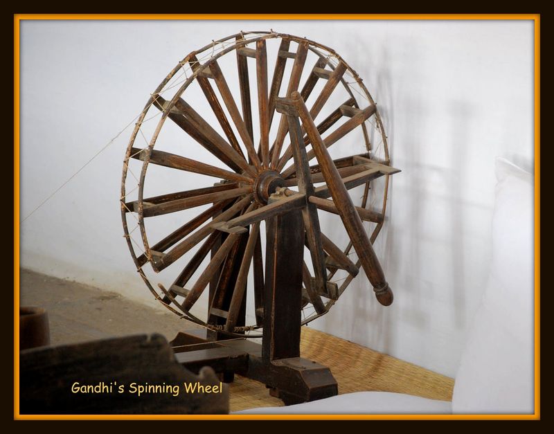 Gandhi's Spinning Wheel.