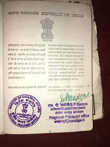 India embassy visa
